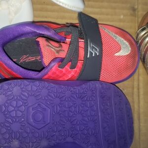 Kids' Nike Red and Purple Athletic Shoes